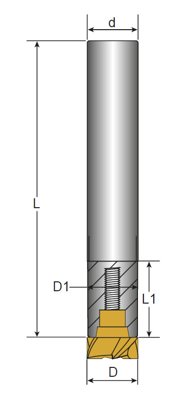 BB3-Abmessungen HSS Halter BB3 UFO MILL Abmessungen