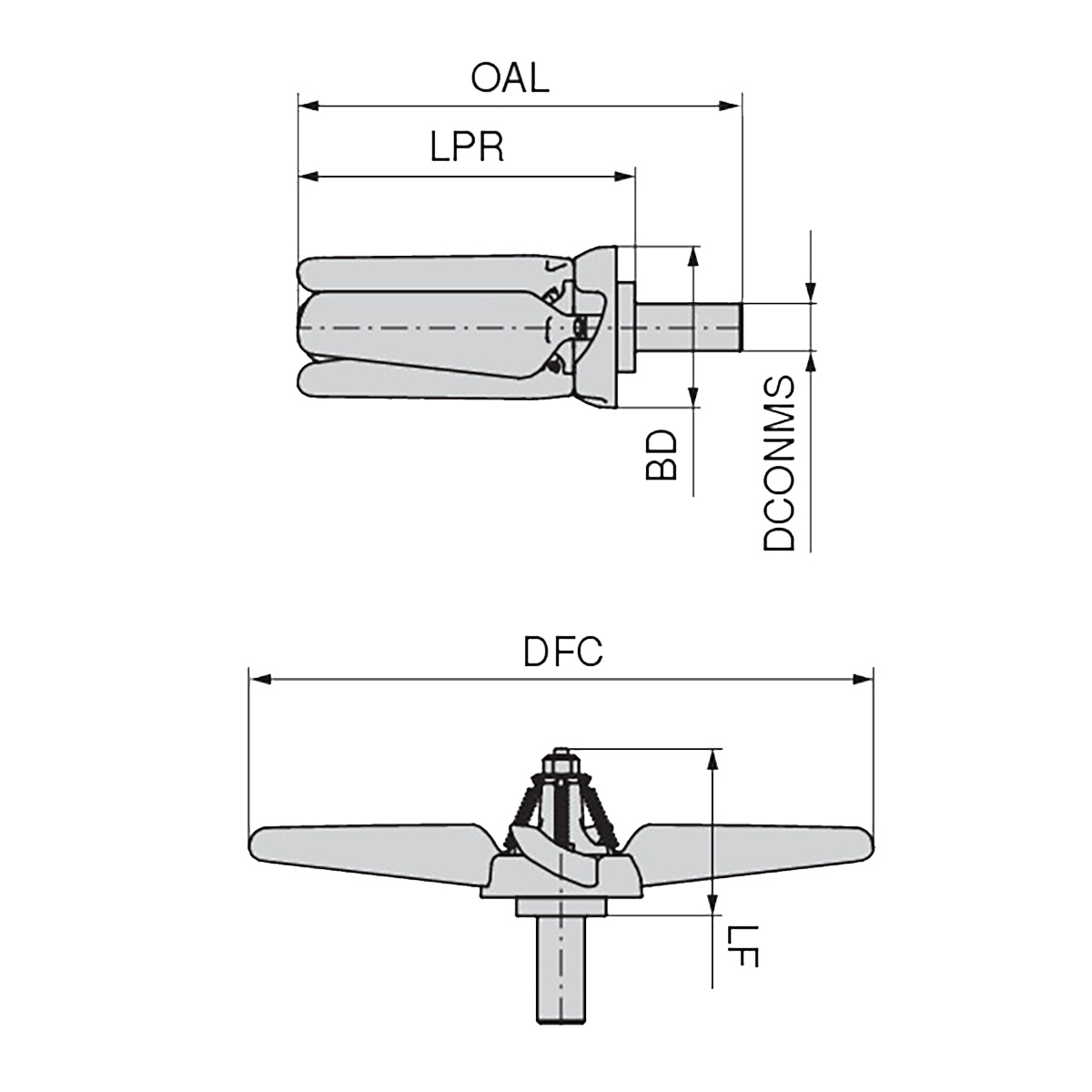 Reinigungspropeller klappbar 160 mm